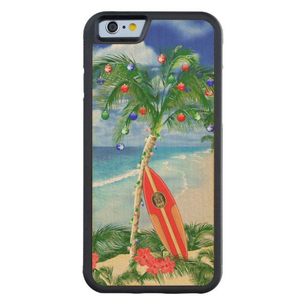 Beach Christmas Carved® Maple iPhone 6 Bumper Case