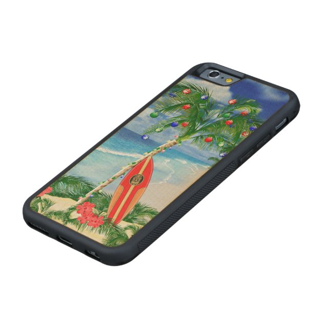 Beach Christmas Carved® Maple iPhone 6 Bumper Case-5