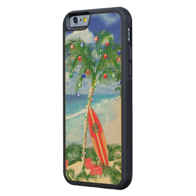 Beach Christmas Carved® Maple iPhone 6 Bumper Case