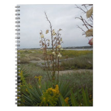 Beach Clouds and Wildflowers Note Book