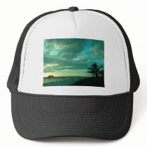 beach clouds trucker hat