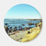 Beach Coast In Monterey Ocean Water Sea Magnet