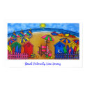 Beach Colors Painting Print by LisaLorenzPaintings Beach Colors Painting Print