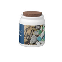 Beach Combers Seashell gifts Ceramic jar for Shell Candy Jars