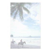 Beach, Costa Rica Customized Stationery