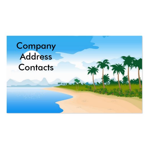beach_day, CompanyAddressContacts Business Cards (front side)