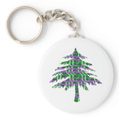 Beach Delite Trees Keychain by EmeraldGreen