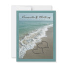 4.25x5.5 - Beach Destination Wedding Invitations, design and preview online.  Add your custom text.  Matching personalized wedding items available: Click Here to View ALL Matching Products