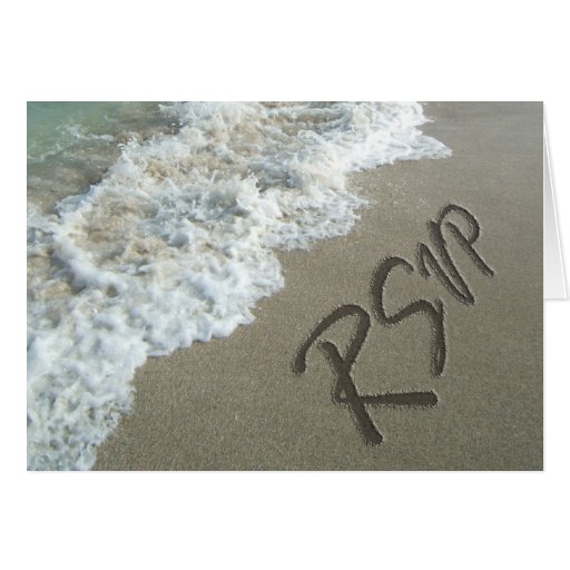 Beach Destination Wedding Sand Writing RSVP Cards Beach Destination Wedding Sand Writing RSVP Cards
