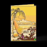 BEACH DIET Greeting Card
