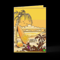 BEACH DIET Greeting Card