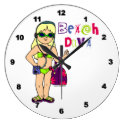 Beach Diva Clock