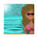 Beach Diva magnets