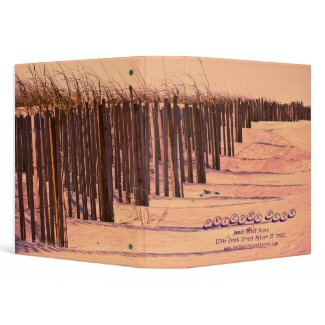 Beach Dunes Guest Book Binder