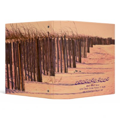 Beach Dunes Guest Book Binder by Beachwalker