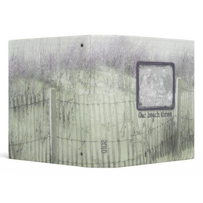 Beach Fence - Custom Photo 1.5" 3 Ring Binders by Beachwalker