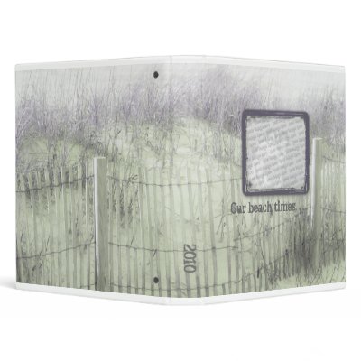 Beach Fence - Custom Photo 2" Vinyl Binder by Beachwalker