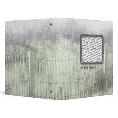 Beach Fence - Custom Photo Vinyl Binders by Beachwalker