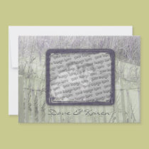 Beach Fence Custom Photo invitations