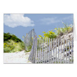 Beach Fence & Dune Greeting Cards