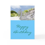 Beach Fence & Dune Greeting Cards