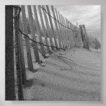 BEACH FENCE PRINT
