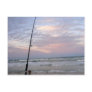 Beach Fishing at Sunset Postcards