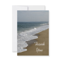 Beach Flat Thank You Note Card Invitations