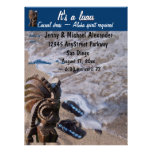 Beach Flip Flop Sandals Luau Custom Invitations