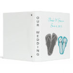 Beach Flip Flops Wedding Binder