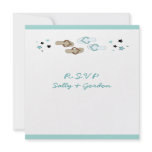Beach Flip Flops Wedding RSVP Personalized Invites
