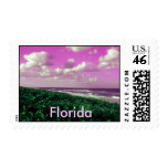 beach, Florida postage stamps seascape fantasy art