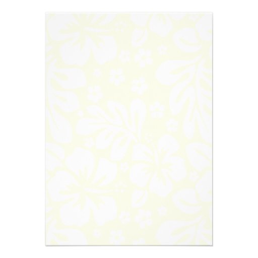 Beach Flowers - Green (5x7) Personalized Invitation