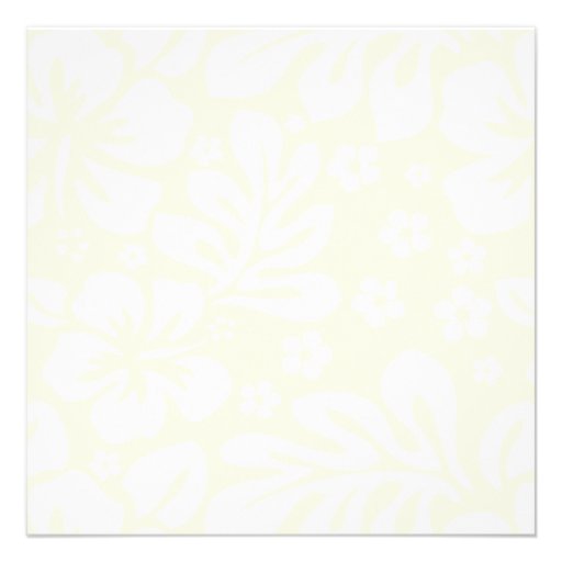 Beach Flowers Shades of Blue Wedding Invitation