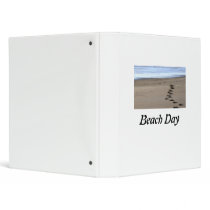 Beach Footsteps Binder