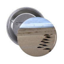 Beach Footsteps Pins