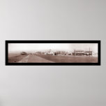 Beach Galveston, TX Photo 1910 Poster