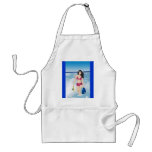 beach girl apron