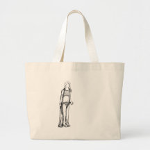 Beach girl canvas bags