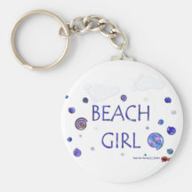 Beach Girl - Footprints - Keychain