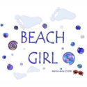 Beach Girl - Footprints & Swirls 2 - Tote Bag zazzle_bag