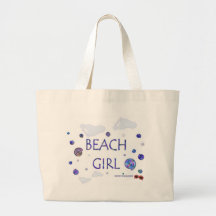Beach Girl - Footprints & Swirls 2 - Tote Bag