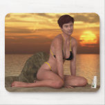 Beach Girl Katie Mousepad mousepads