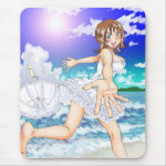 Beach girl mousepads Beach girl mousepads