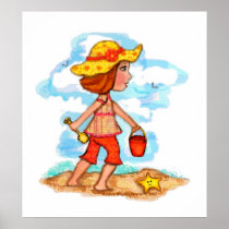Beach Girl Posters