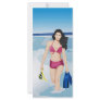 beach girl customized rack card