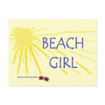 Beach Girl - Sun - Postcard