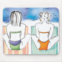 Beach Girls mousepads by MissNNick Beach Girls mousepads