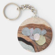 Beach Glass Easter Eggs Key Chain