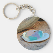 Beach Glass Easter Eggs Key Chain